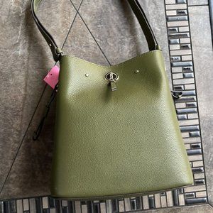 Kate Spade Marti Large Bucket Bag Enchanted Green